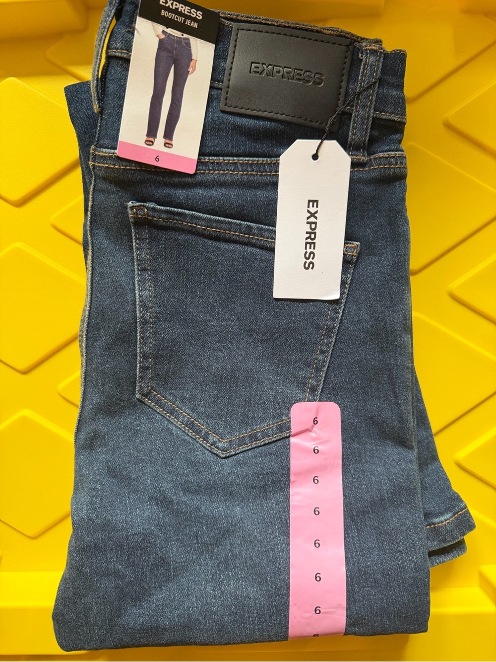 Express Women's Mid Blue Bootcut Jeans